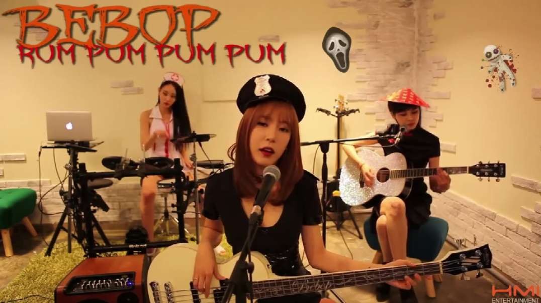 韩国 女子乐队BEBOP 万圣节Cover f(x)《Rum Pum Pum Pum初智齿》